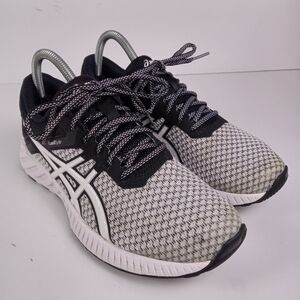 Asics FuzeX Lyte 2 Running Shoes Womens 8 Black White Athletic Sneakers Trainers